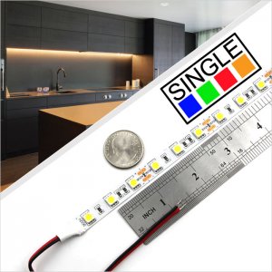 5050 Single Color LED Strip Light/Tape Light - 12V/24V - IP20 - 5m