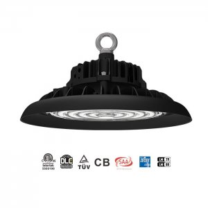 100W Slim UFO LED High Bay Light - High CRI Industrial Commercial Indoor Area Hanging Lighting Fixtures - 16000 Lumens