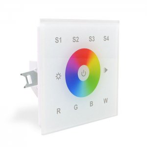 Sunricher DALI DT8 RGBW LED 4 x Scenes Wall Panel White (Mains voltage)