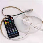 1m Digital RGB COB LED Strip Light Kit - Single Addressable Color-Chasing COB LED Tape Light - 5V - IP20