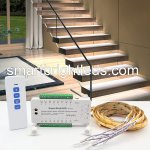 SmartBrightLEDs Intelligent Motion Sensor LED Stair Lighting Complete Set SSL-5616, 40 Inches Long Cuttable LED Strip Light for Indoor LED Stair Lights LED Step Lights