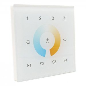 Sunricher ZIGBEE Dual Colour CCT 4 Group 4 Scene Wall Panel White (Mains voltage)