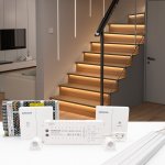 SMARTBRIGHTLEDS Motion Sensor with Daylight Sensor LED Stair Light Kit KMG-4233, 23.6 Inches LED Light Bar for Indoor Staircase