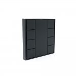 Sunricher DALI 8-Key Push Button Wall Panel Black (BUS Powered)