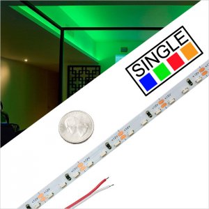 5m Single Color LED Side Emitting Strip Light - 12V/24V - IP20