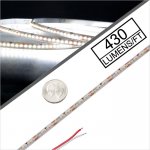 5m White High Density LED Strip Light/Tape Light - Ultra Narrow - High CRI - 24V - IP20