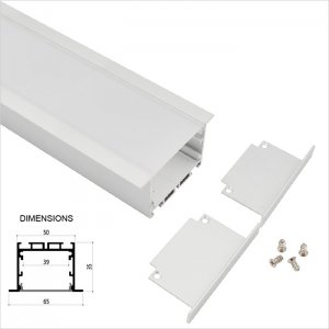 65x35mm Recessed Extrusions LED Strip Channel - Universal - LE6535 Series
