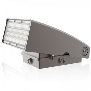 80W Adjustable Full Cutoff LED Wall Pack - 10400 Lumens - 400W MH Equivalent - 5700K/5000K/4000K/3500K - Sensing Function