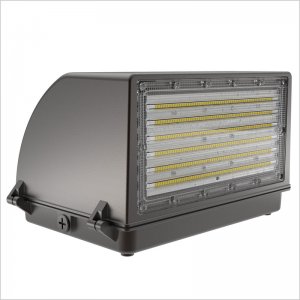 100W Full Cutoff LED Wall Pack - 13000 Lumens - 400W MH Equivalentl - 5700K/5000K/4000K/3500K - Sensing Function