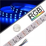 5m RGB LED Strip Lights - Dual Row 24V LED Tape Light - IP20