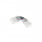 Solderless Clamp-On Left / Right ‘L’ Wire Connector - 10mm RGB LED Strip Lights