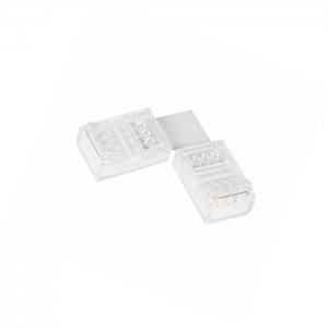 Solderless Clamp-On L Connector for 10mm RGB LED Strip Lights