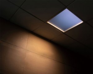 Artificial Skylight Smart Blue Sky LED Panel Sunshine Light Ceiling Lamps - 2'x2' LED Flat Light Panel - Drop Ceilings - Dimmable
