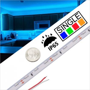5m White LED Side Emitting Strip Light - 12V - IP65 - 5m