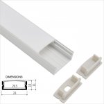 23x10mm Surface Mount LED Strip Channel For Flexible Light Strip Installations - Universal - LS2310 Series