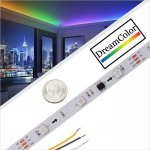 5m WS2811 Digital RGB LED Strip Light - 9 LEDs/ft - Addressable Color-Chasing LED Tape Light - 12V - IP20