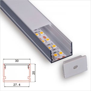C041 Series 30x20mm LED Strip Channel - High Quality Linear Lighting Recessed LED Aluminum Extrusion