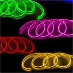 5m Single Color LED Neon Strip Light - NA0410 LED Side Bend Neon Flex - 12V/24V - IP67 Waterproof