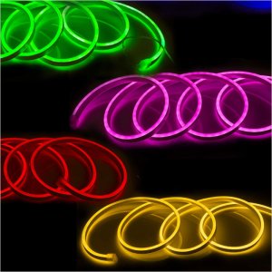 5m Single Color LED Neon Strip Light - NA0410 LED Side Bend Neon Flex - 12V/24V - IP67 Waterproof