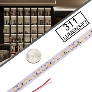 20m Super Length White Flexible LED Strip Light/Tape Light - 24V - IP20
