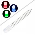 5mm Diffused Tri-Color Through Hole LED - RGB T1 3/4 LED w/ 60 Degree Viewing Angle