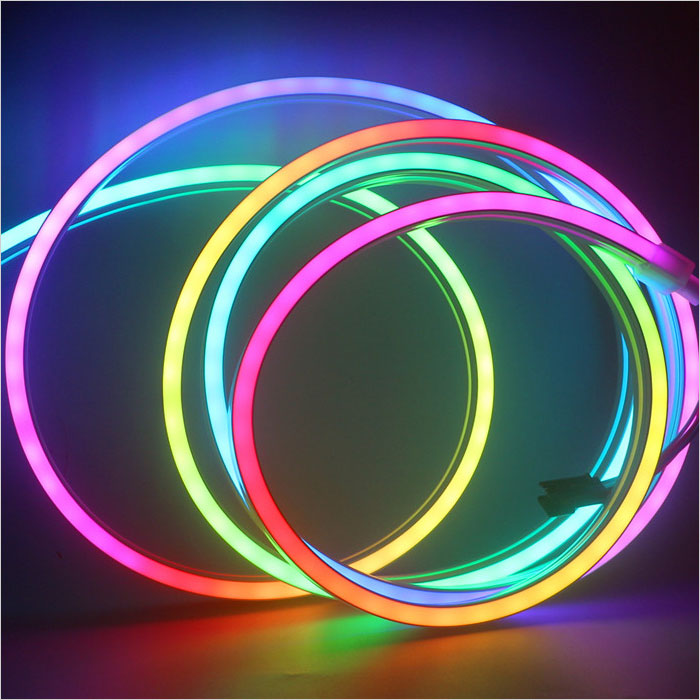 12mm Diffused Thin Digital RGB LED Pixels (Strand of 25)