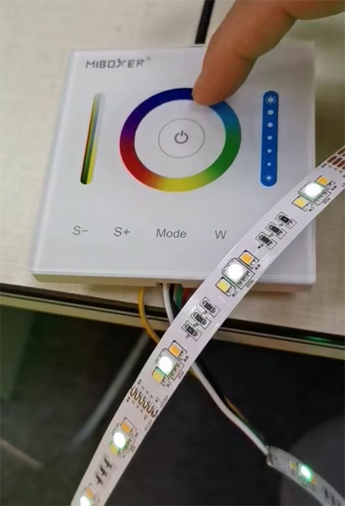 MiBoxer LED Controller With RF Touch Remote - Tunable White Light Strip  Controller - 4 Zone - 6 Amps / Channel - 12-24 VDC