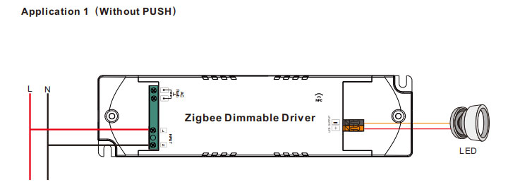 1 Channel 15W NFC Constant Current ZigBee Single Color LED Dimmable Driver SRP-ZG9105N-15CC100-700