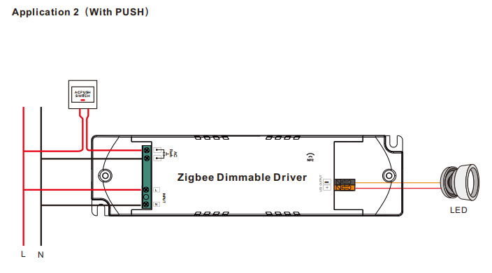 1 Channel 15W NFC Constant Current ZigBee Single Color LED Dimmable Driver SRP-ZG9105N-15CC100-700